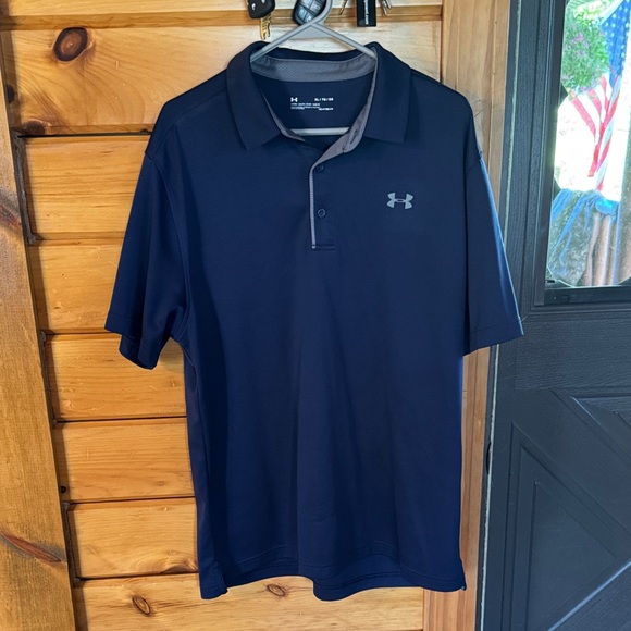 Under Armour Men's Navy Polo Shirt - Picture 1 of 4